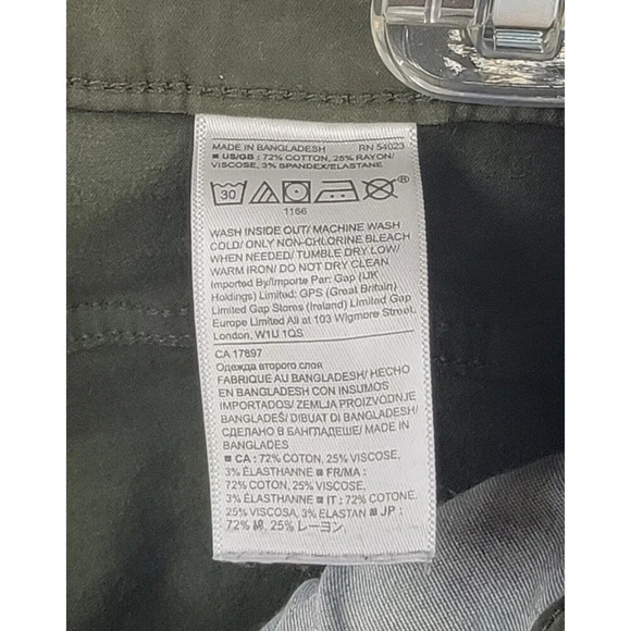 Banana Republic Jeans Women’s 28L Green Denim Skinny Fit Stretch Pockets Pants - Picture 4 of 4